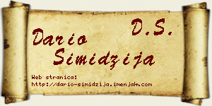 Dario Simidžija vizit kartica
